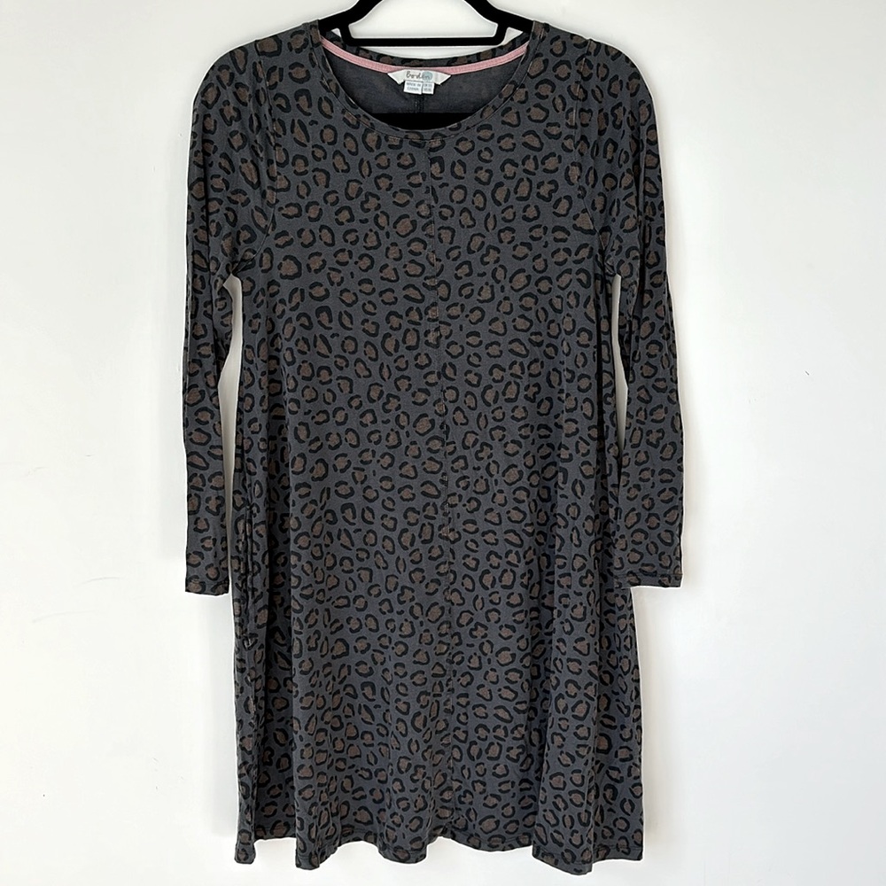 BODEN Swing Tunic in Raven Animal Print Size UK 10L, US 6L